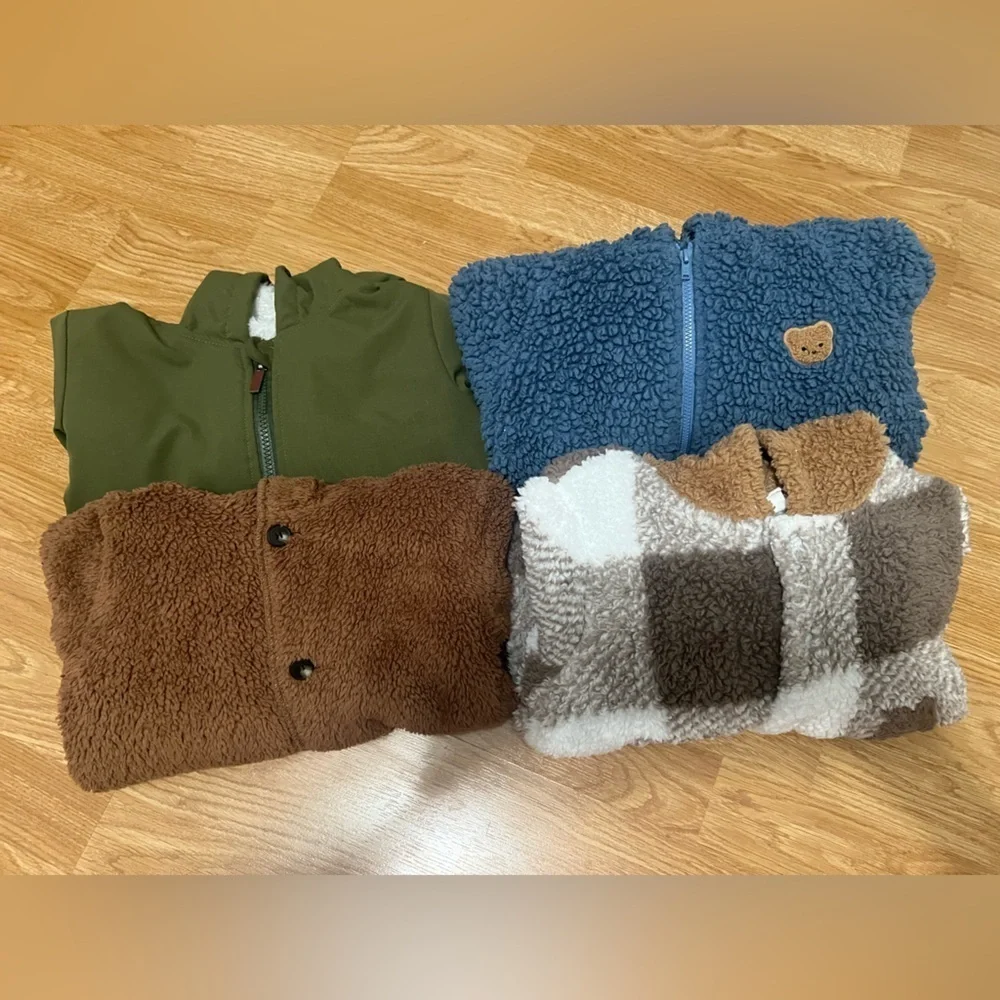 Bundle of 4 SHEIN Kids Hooded Coat (Size 2Y-3Y)